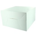 White UK Cake Box & Lid - 16 x 16 x 6in - 50 Pack Alternative Image