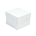 Bulk Pack - 8"  White Cake Box and Lid - Pack of 50 Alternative Image