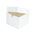 Bulk Pack - 8"  White Cake Box and Lid - Pack of 50 Alternative Image