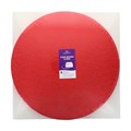12" Round Red Cake Drum Board & White Cake Box Combo Alternative Image