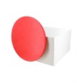 Round Coloured Cake Board & White Cake Box Combo Alternative Image