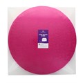 12" Round Cerise Cake Drum Board & White Cake Box Combo Alternative Image