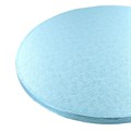 12" Round Light Blue Cake Drum Board & White Cake Box Combo Alternative Image