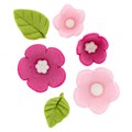 Culpitt Pink Sugar Flowers and Leaves  Alternative Image