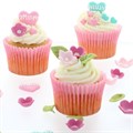 Culpitt Pink Sugar Flowers and Leaves  Alternative Image
