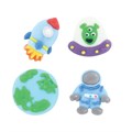 Baked with Love Outer Space Sugar Cake Decorations - Pack of 10 Alternative Image