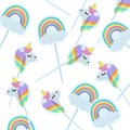 Unicorn and Rainbow Cupcake Picks by Baked with Love Alternative Image