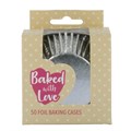 Baked With Love Silver Foil Baking Cases - Pack of 50 Alternative Image