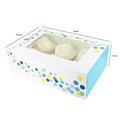 Baked With Love Patterned Cupcake Boxes Twin Pack - Teal Confetti Alternative Image