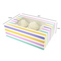 Baked With Love Patterned Cupcake Boxes Twin Pack - Bold Stripes Alternative Image