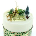 Classic Gold Christmas Cake Decoration Kit, 5 Piece Set Alternative Image