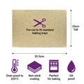 100 Greaseproof Liner Sheets Brown 250x360mm Alternative Image