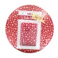 Christmas Cake Board & Decoration Set - Red & Gold Stars Alternative Image