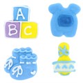 Culpitt Blue ABC Baby Sugar Decorations - 12 pieces Alternative Image