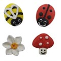 Culpitt Bee, Ladybird, Mushroom & Daisy Sugar Decorations - 12 pieces Alternative Image