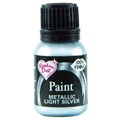 Rainbow Dust Metallic Food Paint  - Light Silver - 25ml Alternative Image