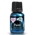 Rainbow Dust Metallic Food Paint - Metallic Peacock Blue - 25ml Alternative Image