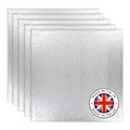 Culpitt Premium 20'' Square Silver Cake Boards - 5 Pack Alternative Image