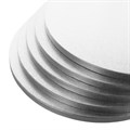 Culpitt Standard 7'' Round Silver Cake Boards - 5 Pack Alternative Image