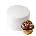Round Straight Edged Polystyrene Cake Dummy - 4" Alternative Image