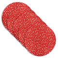 10" Double Thick Round Red/Gold Star Cake Card 5PK Alternative Image