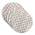 10" Double Thick Round Silver/Red Bow Cake Card 5PK Alternative Image