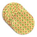 10" Double Thick Round Gold/Red Bow Cake Card 5PK Alternative Image