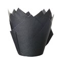 Black Tulip Cupcake/Muffin Wraps  - Pack of 50 Alternative Image