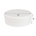 Round Bevelled Edged Polystyrene Cake Dummy - 12" Alternative Image
