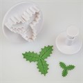 Cake Star Triple Holly Plunger Cutters - Set of 2 Alternative Image