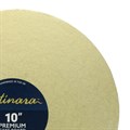 10" (254mm) Pale Gold Satinara Round Cake Boards - 5 pack Alternative Image