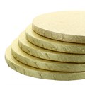 12" (304mm) Pale Gold Satinara Round Cake Boards - 5 pack Alternative Image