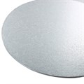 11'' (279mm) Double Thick Round Turned Edge Cake Cards Silver Foil (between 2.5 & 3mm Thick) Alternative Image