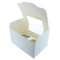 Bulk Pack - White 2 Hole Window Cupcake Box - Pack of 25 Alternative Image