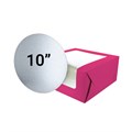 Pink 10" Windowed Cake Box and 3mm Cake Card From Baked With Love Alternative Image