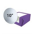 Purple 10" Windowed Cake Box and 3mm Cake Card From Baked With Love Alternative Image