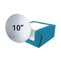 Teal 10" Windowed Cake Box and 3mm Cake Card From Baked With Love Alternative Image