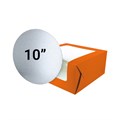 Tangerine 10" Windowed Cake Box and 3mm Cake Card From Baked With Love Alternative Image