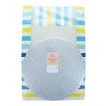 Teal Stripes 10" Windowed Cake Box and 3mm Cake Card From Baked With Love Alternative Image