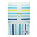 Teal Stripes 10" Windowed Cake Box and 3mm Cake Card From Baked With Love Alternative Image