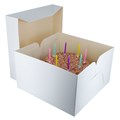 12" Round Black Cake Drum Board & White Cake Box Combo Alternative Image