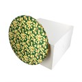12" Round Christmas Cake Board and Box Combo - Green Alternative Image