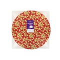 10" Round Christmas Cake Board and Box Combo - Red Alternative Image