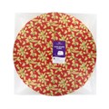 12" Round Christmas Cake Board and Box Combo - Red Alternative Image