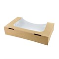 Large Kraft Brown Window Pop-Up Box - 10 Pack Alternative Image