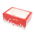 Christmas Cupcake Boxes | 4" deep - 5 Pack Alternative Image