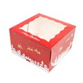 Christmas Cake Boxes | With Window - 5 Pack Alternative Image