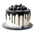 10" Black Gloss Masonite Cake Board - 5mm Alternative Image