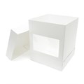 14x14x14" Tall White Cake Box with Window - 10 Pack Alternative Image