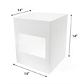 14x14x14" Tall White Cake Box with Window - 10 Pack Alternative Image